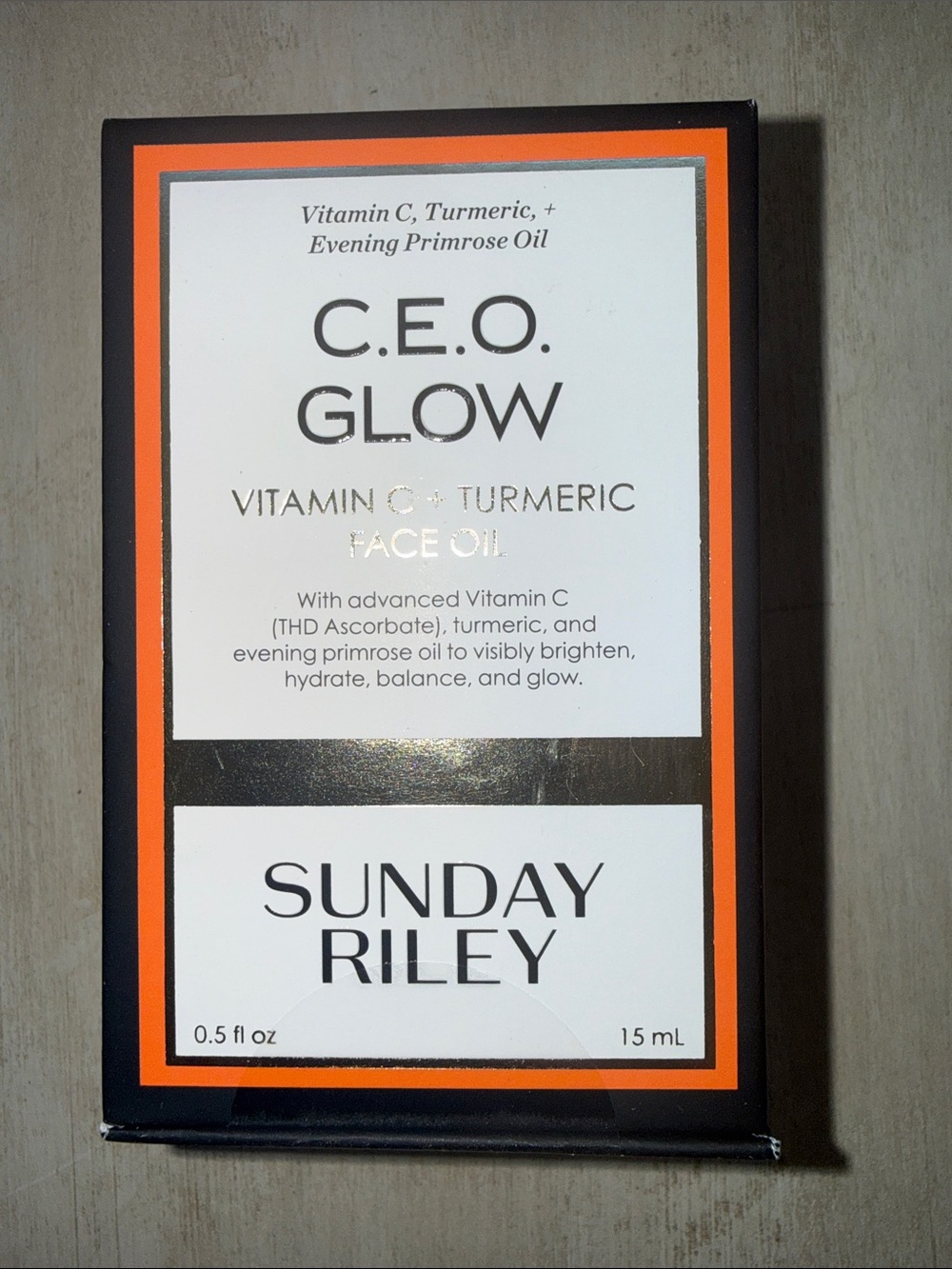 Sunday Riley C.E.O. Glow Face Oil - Orange, Gold, White